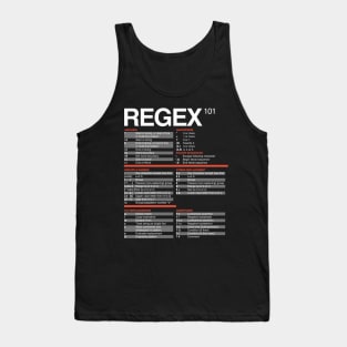 Regex Cheatsheet - Regular Expressions 101 - Computer Teacher Tank Top